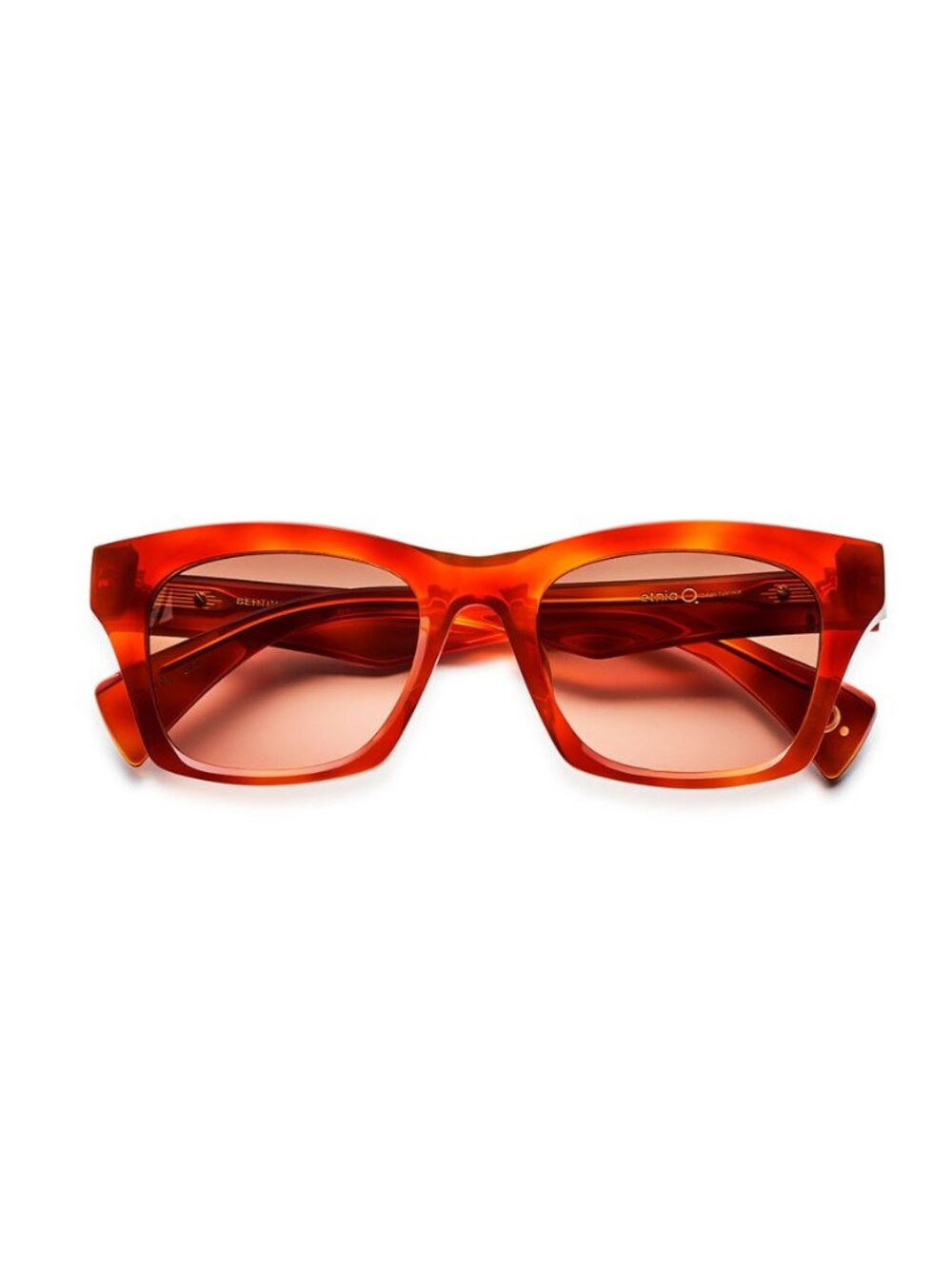 New Etnia Barcelona Women's Sunglasses Havana Square Transparent Lens Acetate